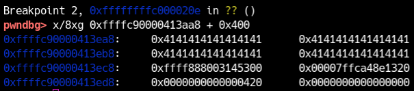 module_write 종료 시의 모습